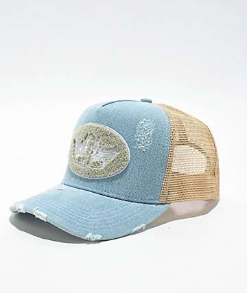 Boys Lie Blue Denim Trucker Hat - 