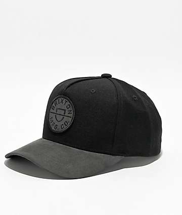 Brixton Kit MP Black Snapback Hat | Zumiez