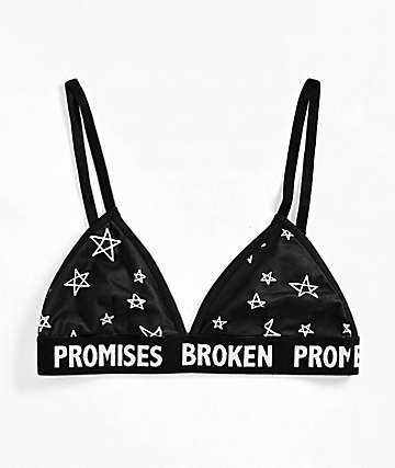 Broken Promises Chuck Black Lounge Bralette