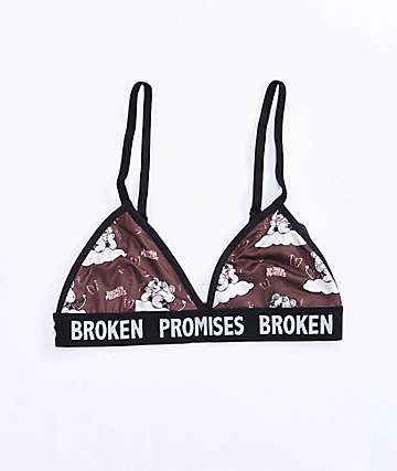 Broken Promises Embrace The Chaos Black Wash Hoodie