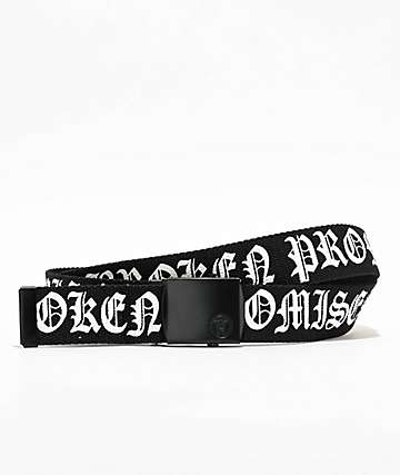 Broken Promises Enemy Black Web Belt - 