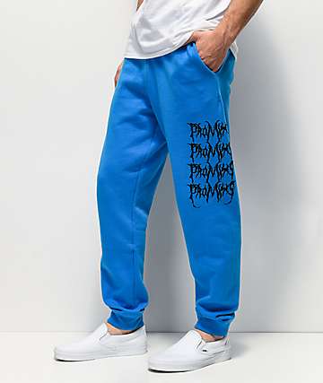 Broken Promises Graveyard pantalones deportivos azules