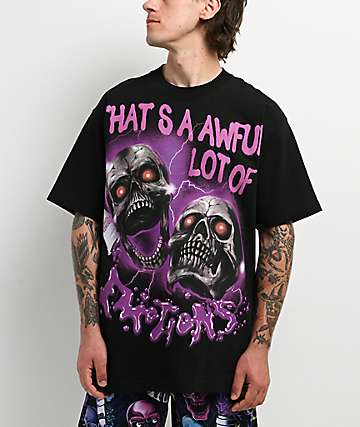 Broken Promises x That's A Awful Lot Of Cough Syrup Ghetto Bird Black Mesh Shorts