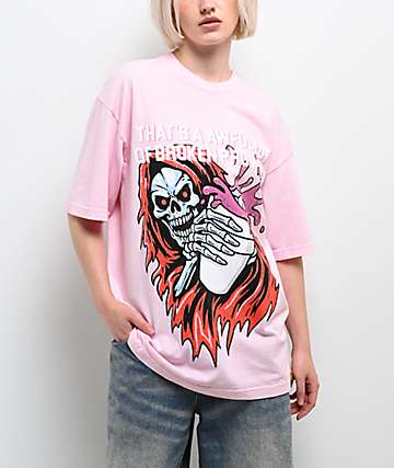 Broken Promises x That's A Awful Lot Of Cough Syrup Splash Pink T-Shirt -