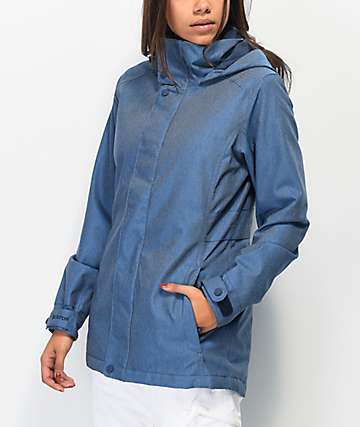 Burton Jet Set 10K chaqueta de snowboard de snowboard de mezclilla azul