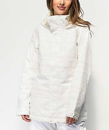 Burton Jet Set Stout Spacedye 10K chaqueta de snowboard blanca