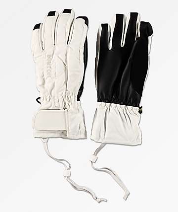 mens white snowboard gloves