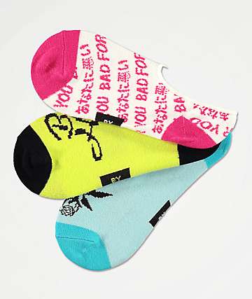 By Samii Ryan Bad Habits paquete de 3 calcetines invisibles