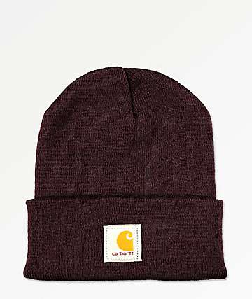 carhartt beanie burgundy