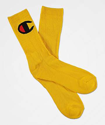 yellow champion socks