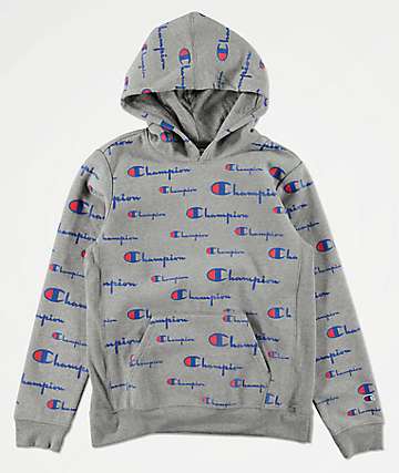 champion hoodie youth large