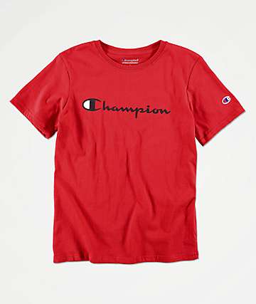 Champion Boys Heritage Red T-Shirt | Zumiez
