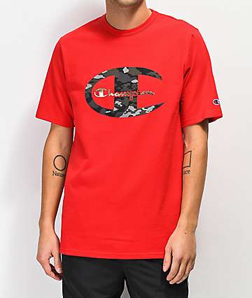 Champion Heritage Camo C Red T-Shirt 
