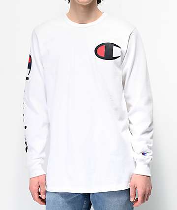 camiseta champions blanca