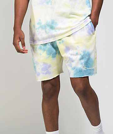 champion white sweatshorts