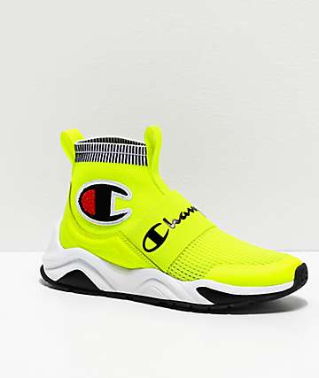 champion lime green shoes