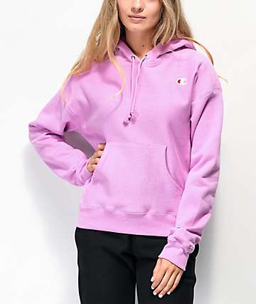 dark pink champion hoodie