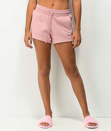 champion white sweatshorts