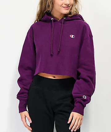 purple champion pullover