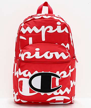champion backpack red