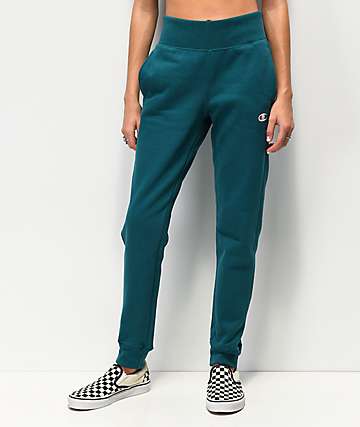 Champion jogger pantalones deportivos de tejido inverso jade