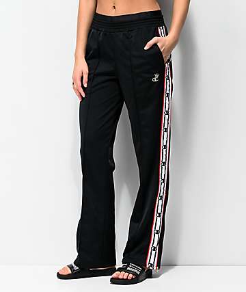 Champion pantalones de chándal negros y blancos con cinta