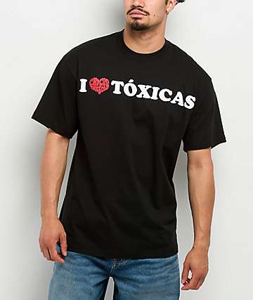 Chicos Toxicos Toxicas Have My Heart Black T-Shirt