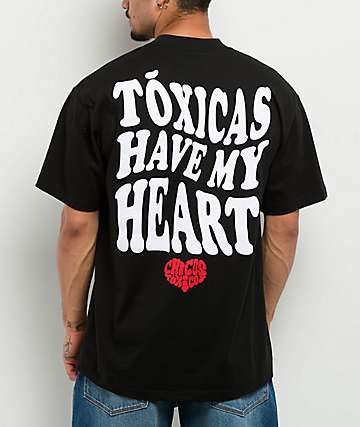 Chicos Toxicos I Heart Toxicas Black T-Shirt