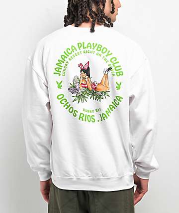 Color Bars x Playboy Happy Hour Green Crewneck Sweatshirt | Zumiez