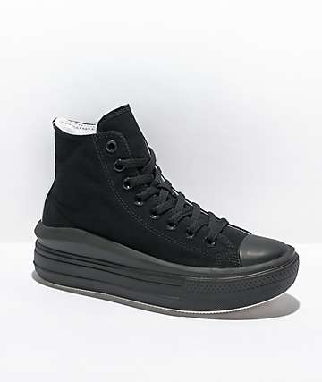 black platform high tops