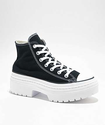 Converse Chuck Taylor All Star Pro Hi Black & White Suede Skate Shoes