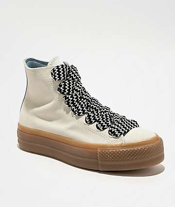 Converse One Star Pro Egret, White, & Black Skate Shoes