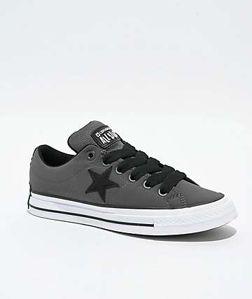 Converse Chuck Taylor All Star Lift Black Total Eclipse Platform Leather Shoes Zumiez