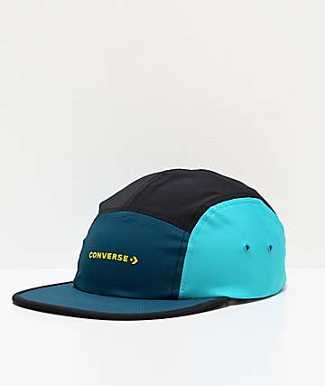 Converse Swap Out Camo Camp Turquoise & Sulphur 5 Panel Strapback Hat