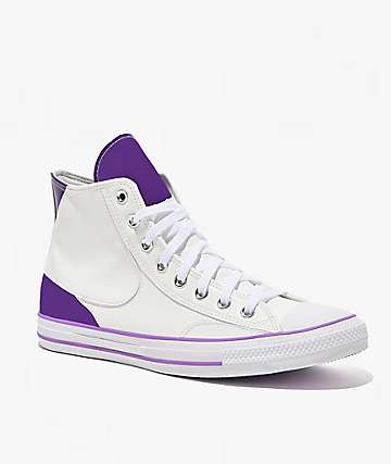 Converse x Dragon Ball Z Freiza Chuck Taylor All Star White & Purple High Top Shoes - 
