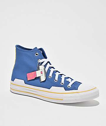 Converse x Dragon Ball Z Vegeta Chuck Taylor All Star Blue & White High Top Shoes - 