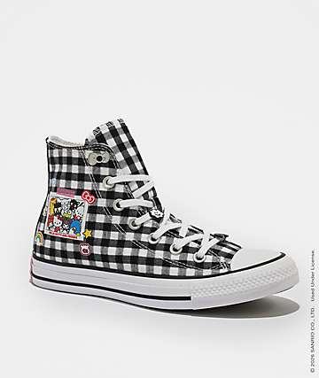 Converse x Hello Kitty & Friends Chuck Taylor All Star Black & White High Top Shoes - 