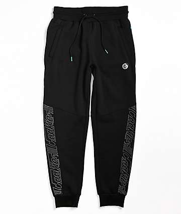black and white joggers mens