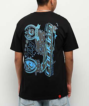 【Cookies】ローリングストーンズ Car Pass 黒 半袖Tシャツ Cookies x The Rolling Stones Car Pass Black T-Shirt | Zumiez