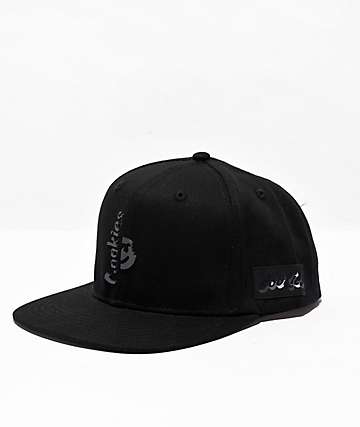 Cookies x The Rolling Stones High Crown Black Snapback Hat