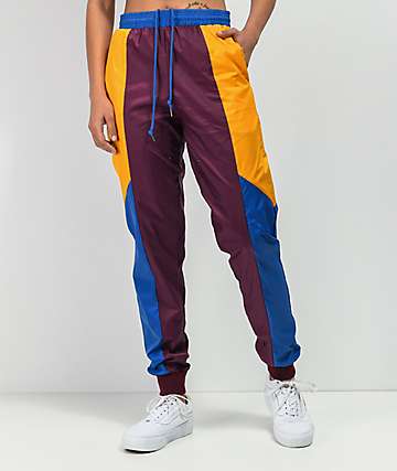 Cross Colours pantalones cortavientos con bloques de color