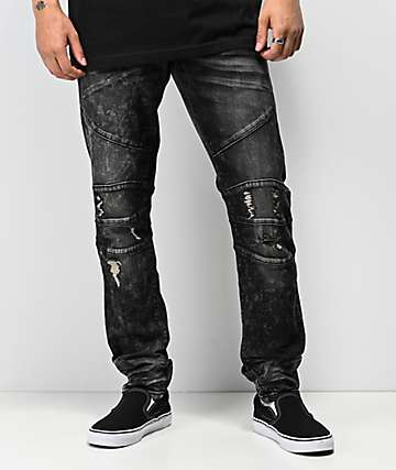 black ripped jeans mens size 38
