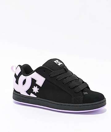 DC Court Graffik Black & Paisley Skate Shoes