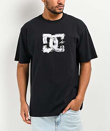DC Kids Court Graffik Black & Teal Skate Shoes