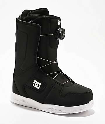 DC Judge Boa Black & White Snowboard Boots | Zumiez