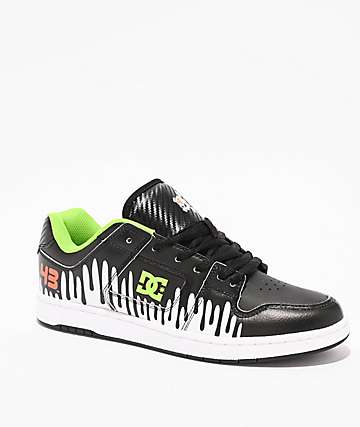 DC Court Graffik Black & Paisley Skate Shoes