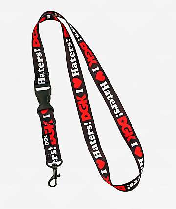 DGK I Love Haters Black Lanyard - 