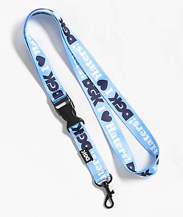 DGK I Love Haters Light Blue & Navy Lanyard - 
