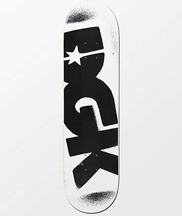 DGK Logo 8.25" White & Black Skateboard Deck