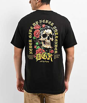DGK Redemption Charcoal Quarter Zip Work Shirt